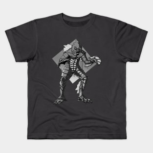 Creature from the Black Lagoon Black and White Kids T-Shirt